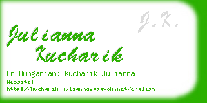 julianna kucharik business card